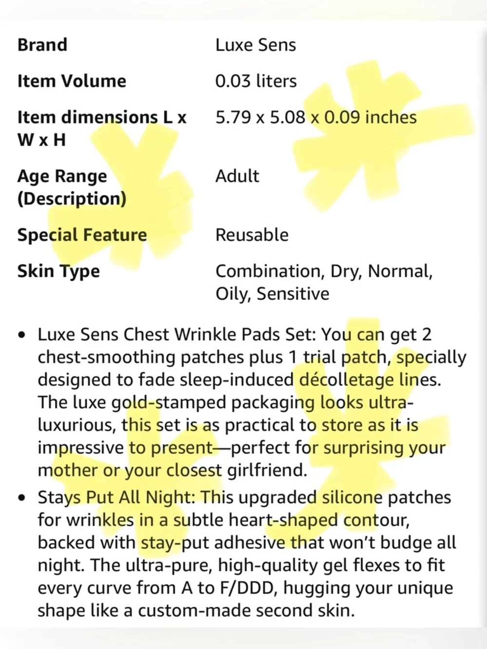 Chest Wrinkle Patches 2 Pack (30 Day Supply)